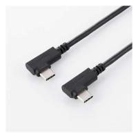 ELECOM エレコム USB Type-Cケーブル やわらか両端L字タイプPD60W 2.0m U2C-CLLY20NBK(2681641) | e-zoa