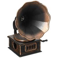 秋月貿易 デザイン小物 蓄音機 W5cm x D6cm x H7.5cm アンティークシャープナー 8753 | Earth Community