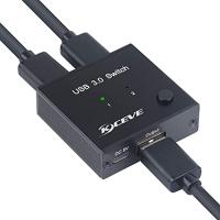 KCEVE USB切替器3.0、USBセレクター、高速転送USB切り替え、 PC2台用 2入力1出力手動切替器、1つのマウスキーボード | Earth Community