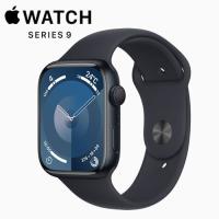 @【未使用品】 Apple Watch Series 9 (GPSモデル) 45mm ミッドナイトアルミニウムケースとミッドナイトスポーツバンド M/L アップルウォッチ MR9A3J/A | プロテクション