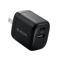 エレコム ELECOM MPA-ACCP30BK(ブラック) USB PD対応AC充電器 USB充電器 USB Type A/C 30W | イーベスト