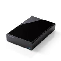 エレコム(ELECOM) ELD-HTV040UBK ブラック HDD 外付けハードディスク 4TB ファンレス静音設計 ラバーフット付