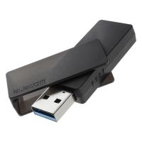 エレコム(ELECOM) MF-RMU3B064GBK(ブラック) USBメモリ 64GB USB-A 回転式キャップ 誤回転防止 ホコリ混入防止 | イーベスト