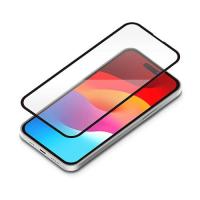 PGA iPhone15 Pro Max用 ガイドフレーム付 液晶全面保護ガラス スーパークリア | イーベスト