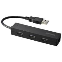 バッファロー(BUFFALO) YDH4U25BK(ブラック) USB2.0ハブ 4ポートタイプ 10cm | イーベスト