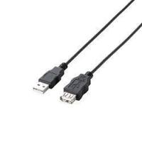 エレコム(ELECOM) U2C-JE15BK(ブラック) USB2.0延長ケーブル AM-AF 1.5m | イーベスト