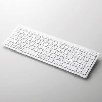 エレコム(ELECOM) TK-FBP101-WH(ホワイト) Bluetoothキーボード パンタグラフ 薄型 コンパクト | イーベスト
