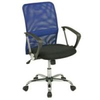 不二貿易  【組立品】メッシュバックチェアー ＨＦ-７８BL ブルー 90876【代引・日時指定・キャンセル不可・北海道沖縄離島配送不可】 | イーベスト