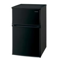 【長期保証付】冷凍冷蔵庫 一人暮らし 2ドア 右開き 90L アイリスオーヤマ IRSD-9B-B ブラック 幅478mm | イーベスト