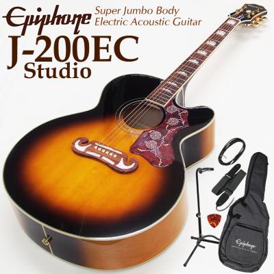 Epiphone EJ200 EB アコギ ハードケース付き Epiphone EJ200 EB アコギ ハードケース付き