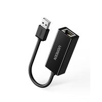 UGREEN USB LANアダプター USB To RJ45 100/10Mbps 高速有線 Switch Wii Macbook等に最適 動 | えびすストア
