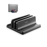 VAYDEER ノートパソコン スタンド PCスタンド 縦置き ２台収納 ホルダー幅調整可能 ABS樹脂製 タブレット/ipad/MacBook | えびすストア
