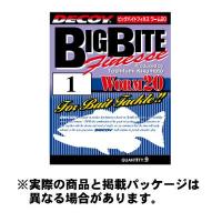 カツイチ ワーム20 ビッグバイトフィネス (Worm20 Big Bite Finesse) #3/0 7本入 NS Black 【ハリ・フック】 | エビススリースモール