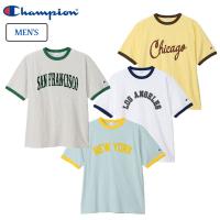 チャンピオン ショートスリーブリンガーTシャツ24SS メンズ 半袖Tシャツ ロゴ カジュアル おしゃれ アウトドア スポーツウェア 普段着 C3-Z335 Champion2024春夏 | エビスヤスポーツ