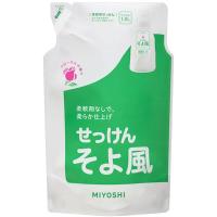 4537130101797 ミヨシ 液体せっけん そよ風 洗濯用 詰替用 1000mL【キャンセル不可】 ミヨシ石鹸 | 電子部品のebuhin