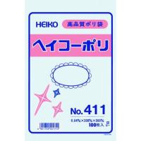 あすつく対応 「直送」 ＨＥＩＫＯ 006618100 ポリ規格袋 ヘイコーポリ Ｎｏ．４１１ 紐なし １００枚入り 6618100 | 電子部品のebuhin