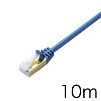 LANケーブル エレコム ELECOM LANケーブル CAT7 爪折れ防止 スリムタイプ 10m LD-TWSST/BM100 ネコポス不可 | キットカットヤフー店