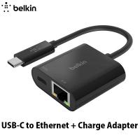 BELKIN ベルキン USB-C to LANポート Gigabit Ethernet + USB-C 60W PD対応 変換アダプタ INC001btBK ネコポス送料無料 | キットカットヤフー店