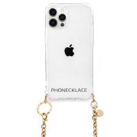 PHONECKLACE フォンネックレス iPhone 12 / 12 Pro チェーンショルダーストラップ付き クリアケース ゴールド PC20430i12P ネコポス送料無料 | キットカットヤフー店
