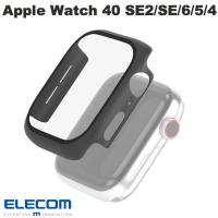 エレコム ELECOM Apple Watch 40mm SE 第2世代 / SE / 6 / 5 / 4 フルカバーケース プレミアムガラス ブラック AW-40CSPCGBK ネコポス可 | キットカットヤフー店