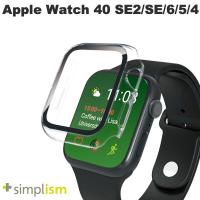 Simplism シンプリズム Apple Watch 40mm SE 第2世代 / SE / 6 / 5 / 4 高透明 ガラス一体型PCケース クリア TR-AW2240-GLPC-CCCL ネコポス可 | キットカットヤフー店