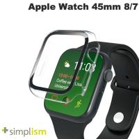 Simplism シンプリズム Apple Watch 45mm Series 9 / 8 / 7 高透明 ガラス一体型PCケース クリア TR-AW2245-GLPC-CCCL ネコポス可 | キットカットヤフー店