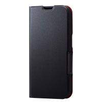 エレコム ELECOM iPhone 14 Pro ソフトレザーケース 薄型 磁石付 ブラック PM-A22CPLFUBK ネコポス送料無料 | キットカットヤフー店