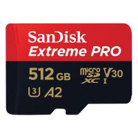 SanDisk 512GB Micro SDXC Extreme Pro UHS-I V30 海外パッケージ R=200/W=140 4K A2対応 アダプタ付き ネコポス不可 SDSQXCD-512G-GN6MA | キットカットヤフー店