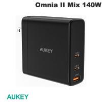 AUKEY オーキー USB充電器 Omnia II Mix 140W PD対応 USB A 1ポート / USB Type-C 2ポート ブラック PA-B8-BK ネコポス不可 | キットカットヤフー店