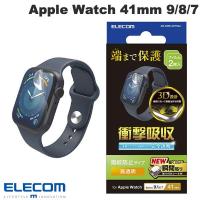 エレコム ELECOM Apple Watch 41mm Series 9 / 8 / 7 衝撃吸収フィルム 2枚入り 高透明 指紋防止 貼り付けツール付き AW-23BFLAFPRGJ ネコポス可 | キットカットヤフー店