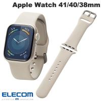 エレコム ELECOM Apple Watch 41 / 40 / 38mm バンド シリコン スターライト AW-41BDSCWH ネコポス送料無料 | キットカットヤフー店