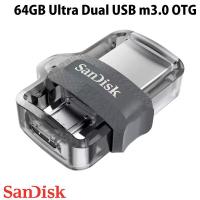 SanDisk サンディスク 64GB Ultra Dual USB m3.0 OTG micro USB / USB A フラッシュメモリー 海外パッケージ SDDD3-064G-G46 ネコポス可 | キットカットヤフー店