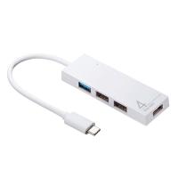 SANWA サンワサプライ USB Type-C コンボハブ 4ポート USB3.2 Gen1x1 USB2.0x3 15cm ホワイト USB-3TCH7W ネコポス可 | キットカットヤフー店