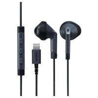 エレコム(ELECOM) EHP-LF10IMABK ブラック ステレオヘッドホン Lighting 13.6mmドライバ マイク付 | ECカレント