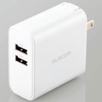 エレコム ELECOM MPA-ACU05WH(ホワイト) 24W AF×2 AC充電器 USB充電器 | ECカレント