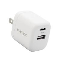 エレコム ELECOM MPA-ACCP30WH(ホワイト) USB PD対応AC充電器 USB充電器 USB Type A/C 30W | ECカレント