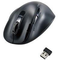 エレコム(ELECOM) M-XGL50MBSKBK(ブラック) Bluetooth マウス(無線接続可) 静音 ワイヤレス 8ボタン Lサイズ | ECカレント