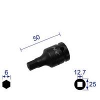 長堀工業 406C ヘキサゴンレンチソケット ショートタイプ 差込角12.7x対辺6mm | ECカレント