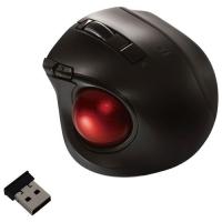 ナカバヤシ MUS-TRLF132BK(ブラック) USB 小型無線静音5ボタントラックボールマウス | ECカレント