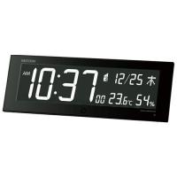 リズム時計 8RZ184SR02(黒) Iroria G(イロリア ジー) 電波掛け置き兼用時計 | ECカレント
