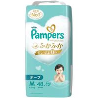 P＆G パンパース はじめての肌へのいちばんテープ スーパージャンボ M 48枚 | ECカレント