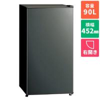 【設置＋リサイクル＋長期保証】アクア(AQUA) AQR-9A-DS ダークシルバー 1ドア冷蔵庫 右開き 90L 幅452mm | ECカレント