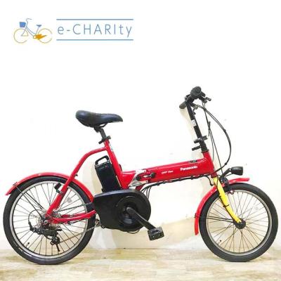 美品　ブリヂストン　電動サイクル　レッド 電動自転車 ブリヂストン STEPCRUZ 26インチ レッド 2019年頃