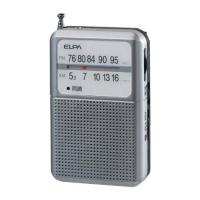 朝日電器 ELPA(エルパ) AM/FM電池長持ちラジオ ER-P80F (1677335) | ECJOY!