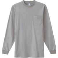 アイトス 長袖Tシャツ（ポケット付）（男女兼用）　モクグレー　S 10530-144-S 1着 | ECJOY!