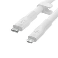 BELKIN USB-C to ライトニング シリコン やわらかケーブル 1M ホワイト(CAA009BT1MWH) | ECJOY!