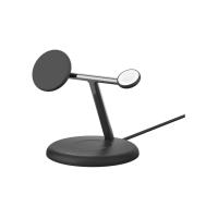 WIZ023dqBK BoostCharge Pro Qi2 3-in-1 ワイヤレス充電スタンド ブラック USB Power Delivery... | ECJOY!