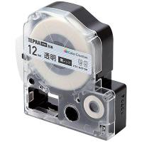 ELECOM エレコム カラークリエーション キングジム「テプラ」PROシリーズ用テープカートリッジ(透明テープ/黒文字/12mm)(CTC-KST12K) | ECJOY!