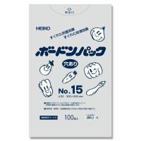 … HEIKO ポリ袋 ボードンパック 4つ穴ありタイプ 厚み0.02mm No.15 100枚 006763315 1パック(100枚入) | ホームセンタードットコム