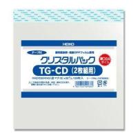 シモジマ HEIKO OPP袋 クリスタルパック 04TG-CD(2枚組) (テープ付き) 厚口04 100枚 006769900 1パック(100枚入) | ホームセンタードットコム